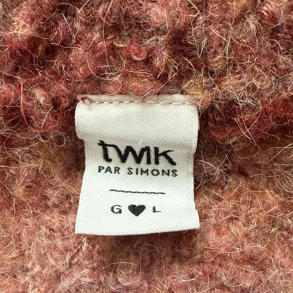 Twik Simons Wool Blend Ombré Gradient Cropped Sweater Multicolor Size Large - Picture 4 of 8